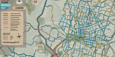 バイクの地図オースティン