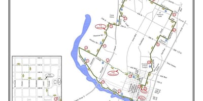 地図オースティンのマラソンコース