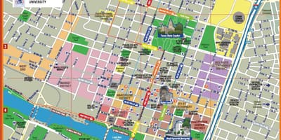 地図downtown Austin